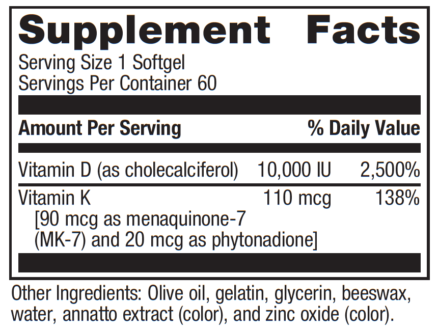 Super Vitamin D w/K